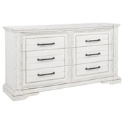McKinney 6-drawer Bedroom Dresser Cabinet Vintage White - alternate view