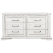 McKinney 6-drawer Bedroom Dresser Cabinet Vintage White - detail 3