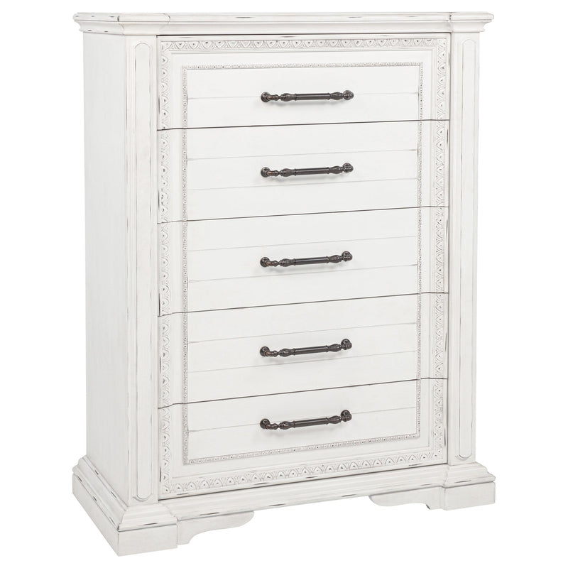 McKinney 5-drawer Bedroom Chest of Drawers Vintage White - alternate view