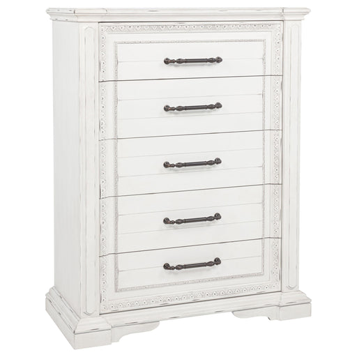 McKinney 5-drawer Bedroom Chest of Drawers Vintage White - alternate view