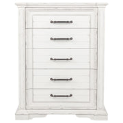 McKinney 5-drawer Bedroom Chest of Drawers Vintage White - detail 3