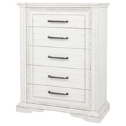 McKinney 5-drawer Bedroom Chest of Drawers Vintage White - detail 4