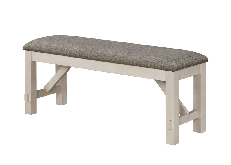 Maribelle Bench Chalk Warm Grey