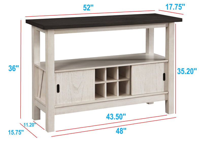 Maribelle Server Chalk Warm Grey
