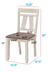 Crownmark Set of 2 Maribelle Side Chairs Chalk Warmgrey