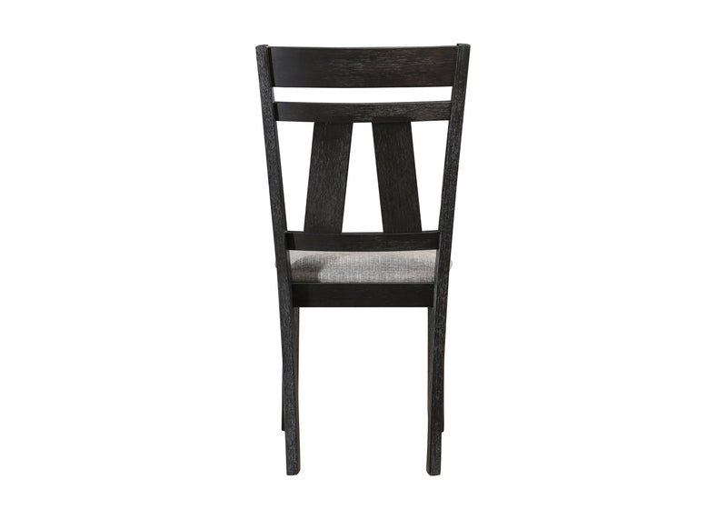 Set of 2 Maribelle Side Chairs Wheat Charcoal