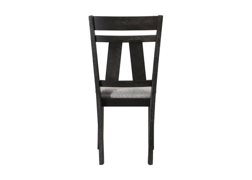 Crownmark Set of 2 Maribelle Side Chairs Wheat Charcoal
