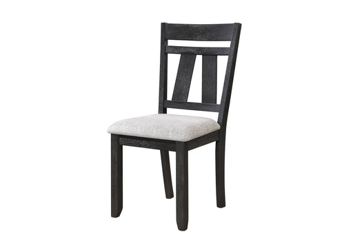 Crownmark Set of 2 Maribelle Side Chairs Wheat Charcoal