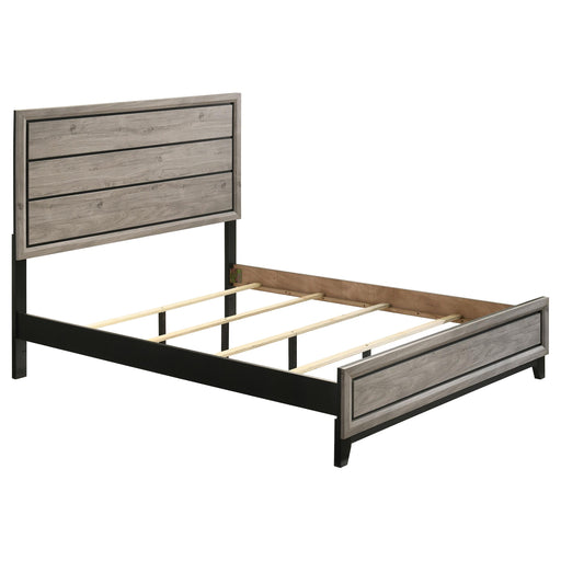 Valen Wood Queen Panel Bed Light Taupe - alternate view