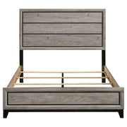 Valen Wood Queen Panel Bed Light Taupe - detail 4