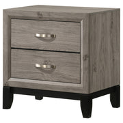 Valen 2-drawer Nightstand Bedside Table Light Taupe - detail 4