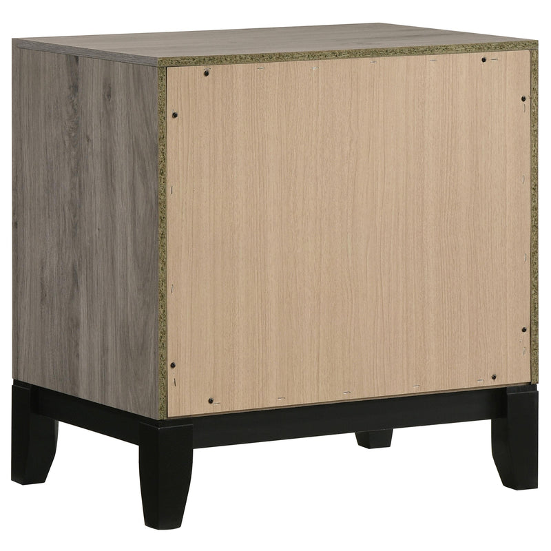 Valen 2-drawer Nightstand Bedside Table Light Taupe - detail 6