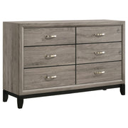 Valen 6-drawer Bedroom Dresser Cabinet Light Taupe - alternate view
