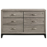 Valen 6-drawer Bedroom Dresser Cabinet Light Taupe - detail 3