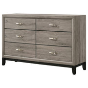 Valen 6-drawer Bedroom Dresser Cabinet Light Taupe - detail 4