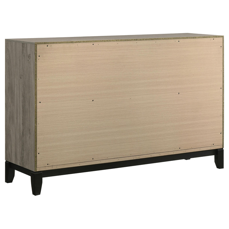 Valen 6-drawer Bedroom Dresser Cabinet Light Taupe - detail 6