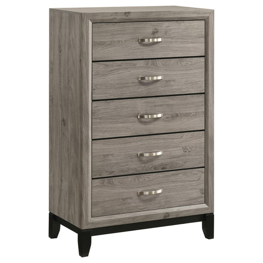 Valen 5-drawer Bedroom Chest of Drawers Light Taupe - alternate view