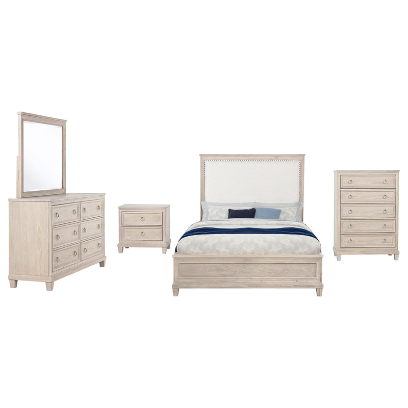 Pembroke 5-piece Queen Bedroom Set Washed Oak - alternate view