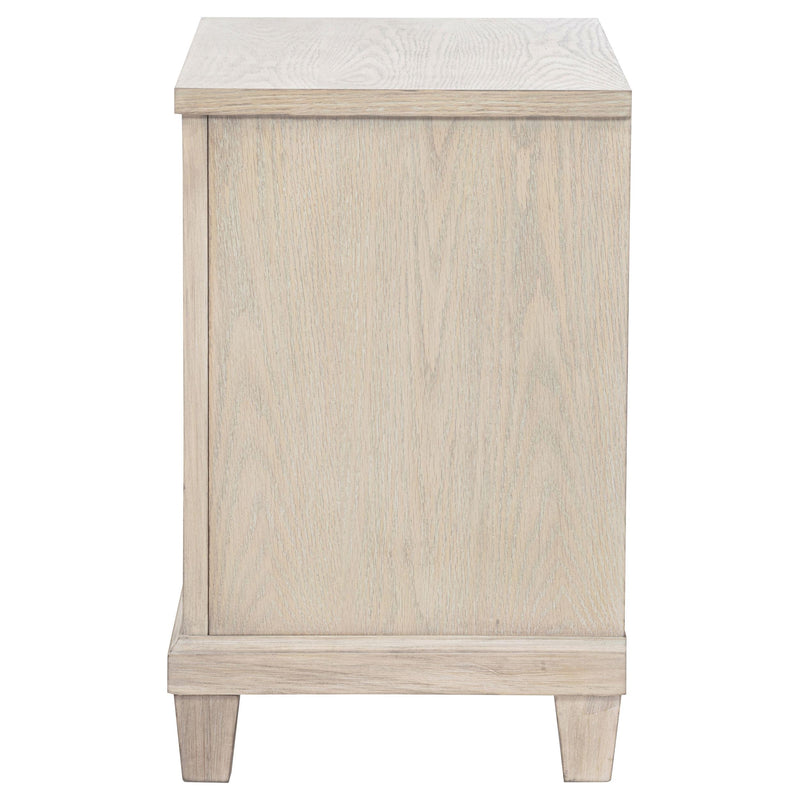 Pembroke 2-drawer Nightstand Bedside Table Washed Oak - detail 5