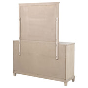 Pembroke 6-drawer Bedroom Dresser with Mirror Washed Oak - detail 8
