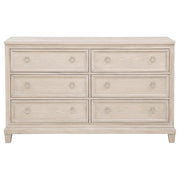 Pembroke 6-drawer Bedroom Dresser Cabinet Washed Oak - detail 3