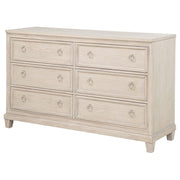 Pembroke 6-drawer Bedroom Dresser Cabinet Washed Oak - detail 4