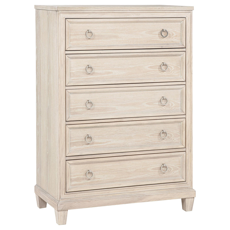 Pembroke 5-drawer Chest of Drawers Washed Oak - alternate view