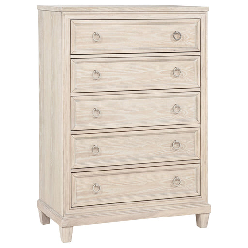 Pembroke 5-drawer Chest of Drawers Washed Oak - alternate view