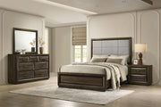 Atlas 4-piece Eastern King Bedroom Set Dark Oak