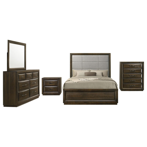 Atlas 5-piece Queen Bedroom Set Dark Oak - alternate view