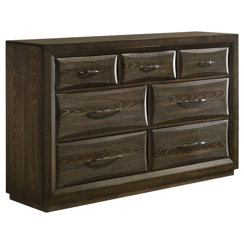 Atlas 5-piece Queen Bedroom Set Dark Oak - detail 7