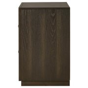 Atlas 2-drawer Bedroom Nightstand Bedside Table Dark Oak - detail 5