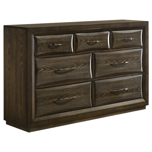 Atlas 7-drawer Bedroom Dresser Cabinet Dark Oak - alternate view