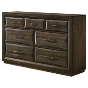 Atlas 7-drawer Bedroom Dresser Cabinet Dark Oak - detail 4