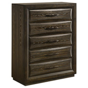Atlas 5-drawer Bedroom Chest of Drawers Dark Oak - alternate view