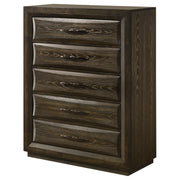 Atlas 5-drawer Bedroom Chest of Drawers Dark Oak - detail 4