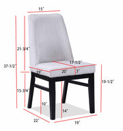 Crownmark Set of 2 Hadley Side Chairs