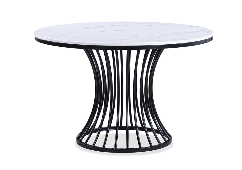 Crownmark Hadley Faux Marble Dining Set