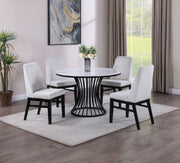 Crownmark Hadley Faux Marble Dining Set