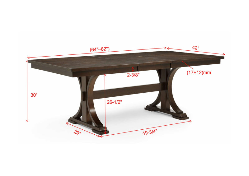 Hamil Dining Table (with 18 Butfly Leaf)
