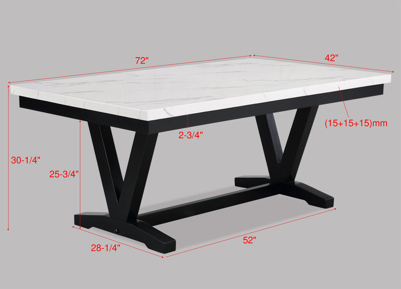 Tanner Dining Set - White