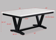 Crownmark Tanner Dining Set - White