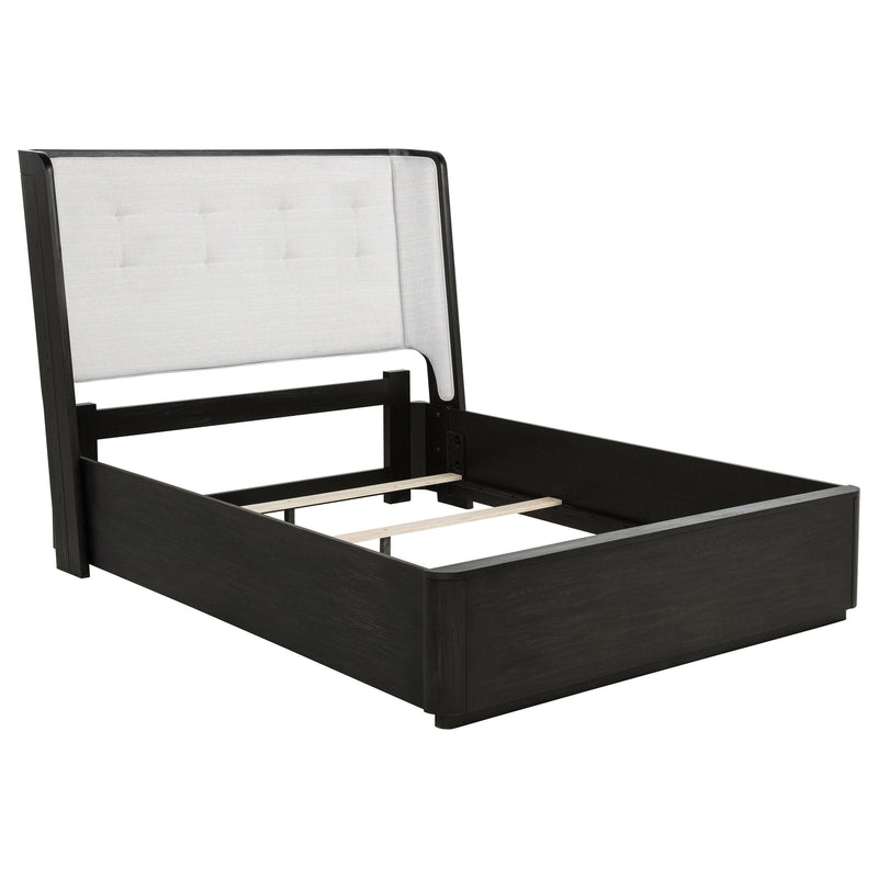 Leandro 5-piece Queen Bedroom Set Burnished Black - detail 3