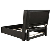 Leandro 5-piece Queen Bedroom Set Burnished Black - detail 4
