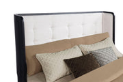 Leandro 55-inch Queen Wingback Bed Burnished Black - detail 7