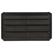 Leandro 8-drawer Bedroom Dresser Cabinet Burnished Black - detail 3