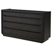Leandro 8-drawer Bedroom Dresser Cabinet Burnished Black - detail 4