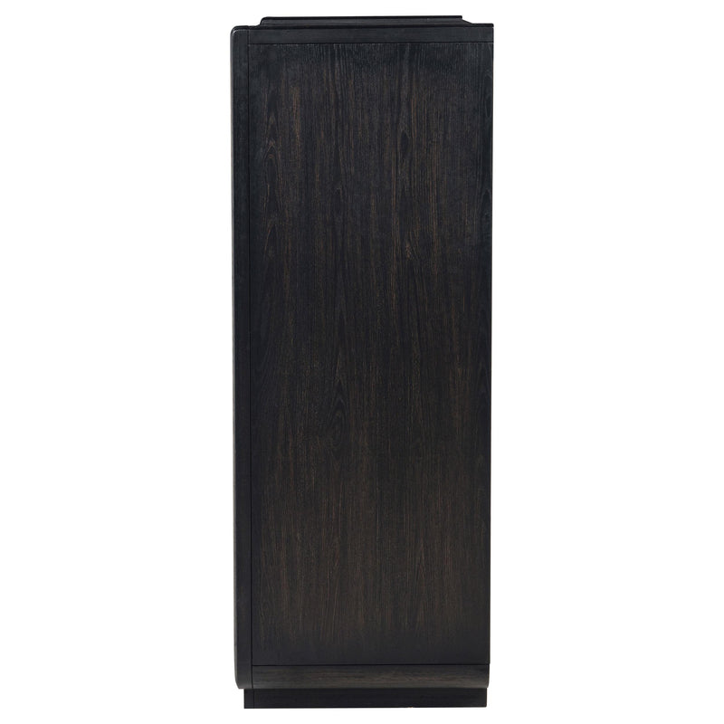 Leandro 5-drawer Bedroom Chest of Drawers Burnished Black - detail 5