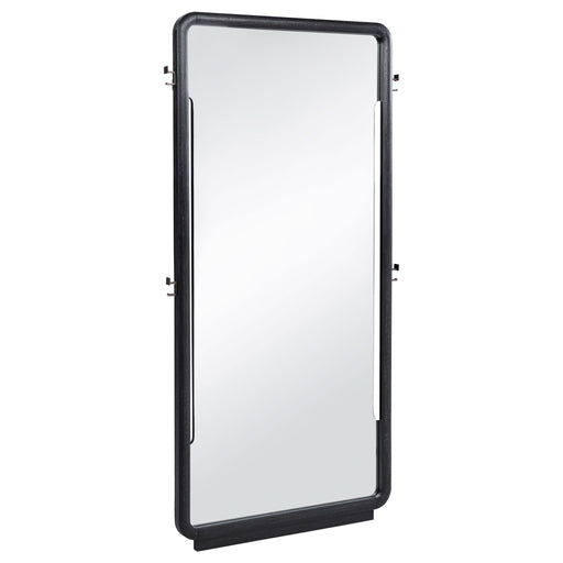 Leandro 76-inch Full Length Floor Mirror Burnished Black - alternate view