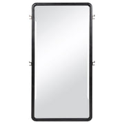 Leandro 76-inch Full Length Floor Mirror Burnished Black - detail 3